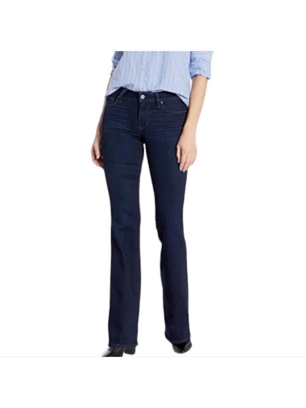 Paige Skyline Boot Cut, Size 25 Dark Wash Stretch USA